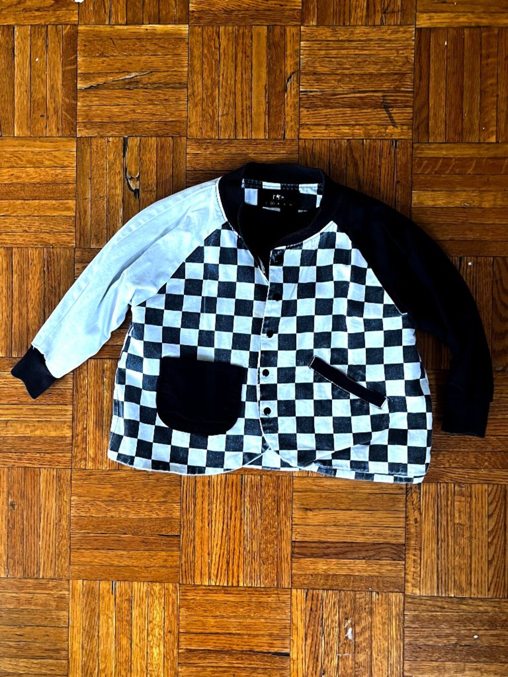 Toddler Jacket Meme Kids checkers Size 2-4Y Unisex